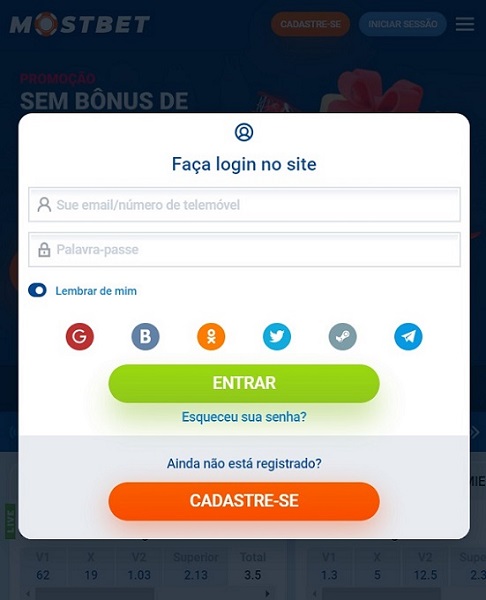 Mostbet Portugal Login.